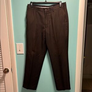 Perry Ellis Brown Pinstripe Pants